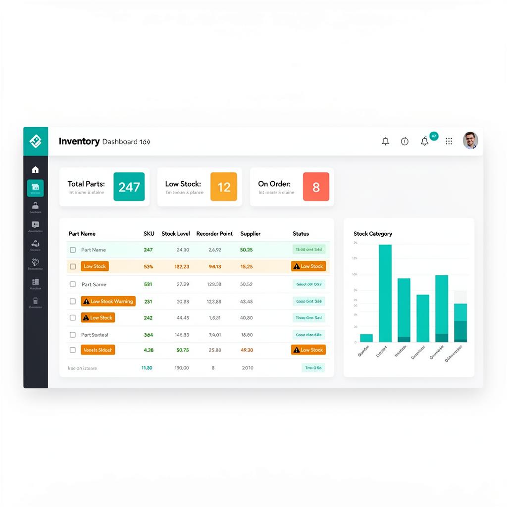 Inventory Dashboard screenshot
